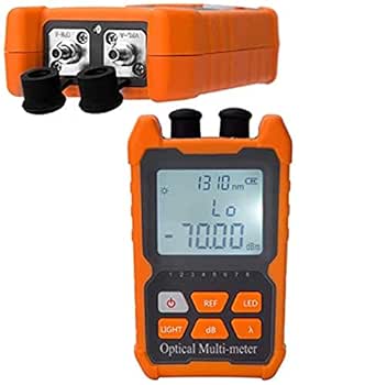Fiber Optic Cable Tester Portable Optical Fiber Power Meter FC/SC/ST Universal Interface with OPM, VFL, and RJ45 Functions