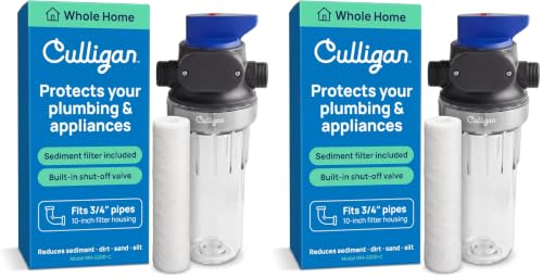 Culligan WH-S200-C Whole-House Sediment Water Filtration System, Clear (Pack of 2)
