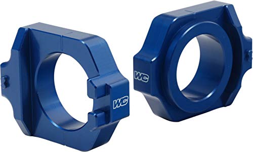 Works Connection Elite Axle Blocks (Blue) For 02-08 Honda Crf450R #TOP11