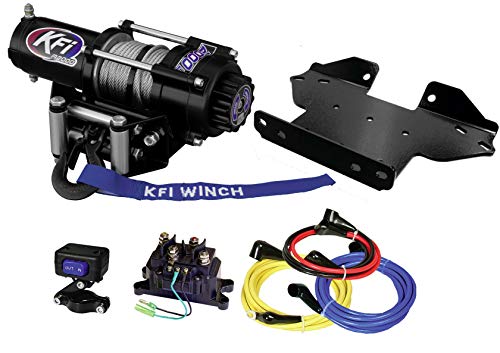 KFI Combo Kit - A2000 Winch & 100535 Winch Mount Compatible/Replacement for 2005-2021 Kawasaki Brute Force 750 4x4, 4x4i, 4x4i EPS