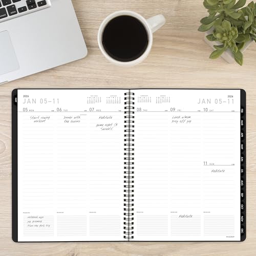 AT-A-GLANCE 2026 Planner, Weekly & Monthly, 8.25" x 11", Large, Contemporary Lite, Black (7095XL0526)
