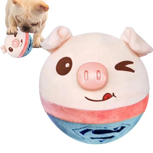 Samuliy Pelota móvil activa para perros | Bola móvil chirriante para perros, lavable y segura, bola de rebote de carga USB de música eléctrica