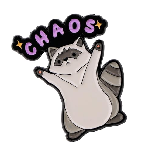 Waschbär Geschenk,Niedlicher Schwarzer Waschbär Anstecker Pin,Emaille Brosche Für Damen Herren,Pins Anstecker Für Rucksack Tasche,Abzeichen Schmuck,Tierliebhaber Geschenk