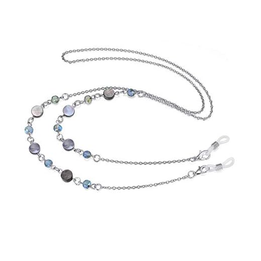 Crimmy Glasses Eyeglass Chain Strap Holders around Neck for Women, Stylish Eye Glasses Sunglasses Mask Necklace Lanyard