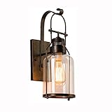 Design: Rostfarbe E27 Außen-Wandlampe ,Schöne Kurve Design,Bringen Sie eine warme Atmosphäre und Schön Dekoration in Ihren Raum,Ist ein gutes Geschenk.
