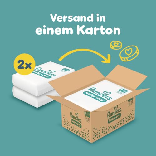 Pampers Baby-Dry Größe 8, 144 Windeln, 17kg+ – Ansicht 2