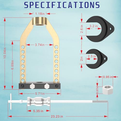 SHOMTHUN Universal CV Axle Removal Tool Set with Inner CV Axle Puller Tool with 5/8"-18 Slide Hammer and CV Joint Puller Propshaft Separator Tool U Joint Removal Tool by SHOMTHUN - Image 2