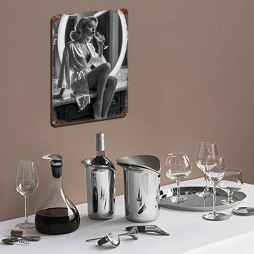 Plaque métal décorative haut de gamme style rétro vintage chic - 5