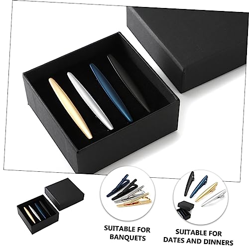 Conjunto de clips de corbata para evitar corbatas desalineadas en público 5