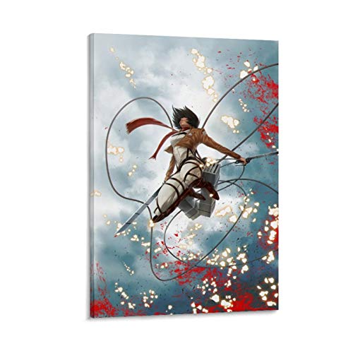 Póster de Shingeki No Kyojin en lienzo y arte de pared, impresión...