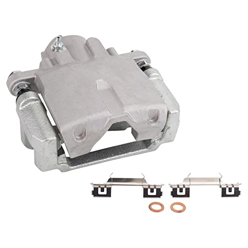 Image of TRQ Rear Right Brake Caliper w /Bracket Passenger Side | For 2004-2009 Cadillac SRX