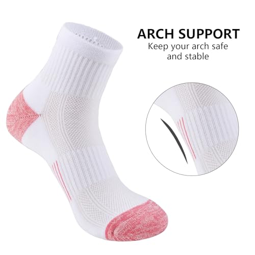 Ankle Socks Womens Casual Athletic Cushioned Running Socks2
