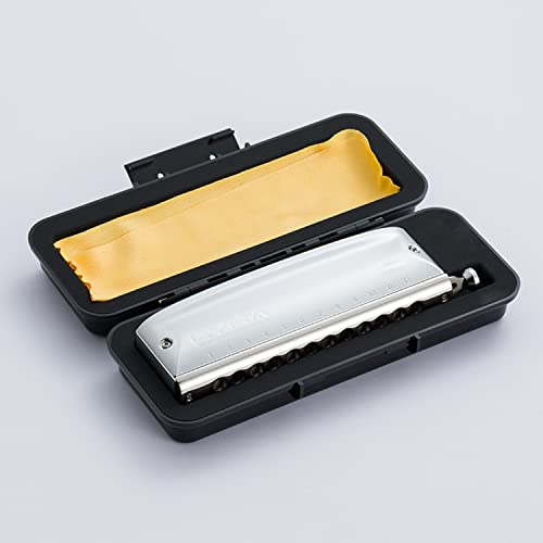 MEIeynt Blues Harmonica 12 Trous Orgue à Bouche Clé De Do Majeur pour Débutants Enfants Ou Adultes avec Étui Souple Noir… - Les Beatles, Paul McCartney, John Lennon, RIngo Starr, George Harrison MEIeynt Blues Harmonica 12 Trous Orgue à Bouche Clé De Do Majeur pour Débutants Enfants Ou Adultes avec Étui Souple Noir… – Image 3