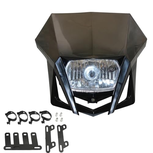 Plque Phare Noir XR250 CRF450 : Feu de Travail Avant Moto