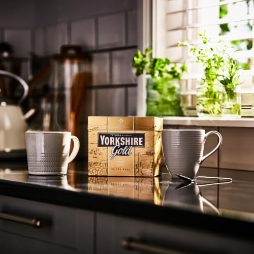 Image of Yorkshire Tea, Gold, Black Tea Bags, 80ct (Pack of 1) | Premium Blend, Rich, Smooth, and Satisfying, Classic British Breakfast Blend | Caffeinated | Enjoy Hot or Iced