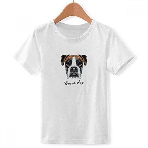 T-shirt col blanc imprimé animalier pour l'école