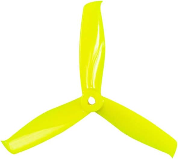 Gemfan HULKIE 5055S 3 Blade PC Propeller CW CCW Propeller Prop for GT2206-2300KV Brushless Motors FPV Racing Drone Quadcopter (20 Pairs Yellow)