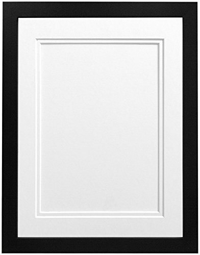 FRAMES BY POST H7 – Marco de fotos (con negro y blanco doble soporte para foto tamaño A3, cristal de plástico, negro, 20 x 16-inch-p, White Double Mount, 40 x 30' (102 x 76 cm) foto de 30 x 20' (76 x 51 cm, cristal plástico)