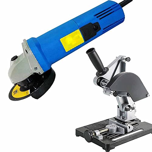 Image of MLD 11000r /min 220V 850W Power Tools Strong Electric Corded Angle Grinder Machine With Universal Cutting 45 Degree Adjustment Stand Holder 100 125mm iron base (Disc size : 4 inch, 850watt)
