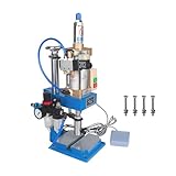 RATTMMOTOR STL-63 110V Pneumatic Punch Press Machine Small Desktop Punching Press Hand Machine 0.5-0.8Mpa Operation Pressure 200KG