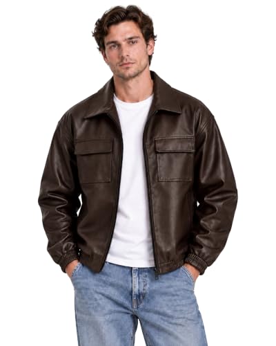 RAXEDO Store RAXEDO Men's Faux Leather Jacket - Image 2