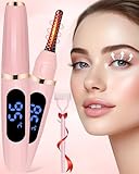 Heated Eyelash Curlers - Eye Lash Curler Heat - Mini Electric Eyelash Curler with LED Display 3 Temp Settings USB Rechargeable Natural Curling 24H Long Lasting for Women Makeup Tools Gifts
