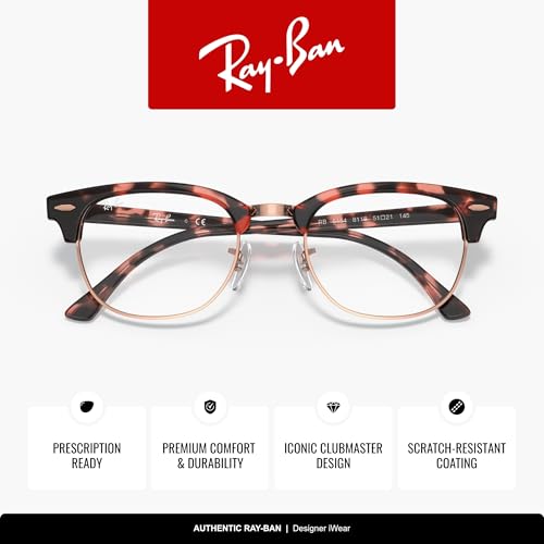 Image of Ray-Ban RX5154 Clubmaster Square Eyeglasses for Men for Women