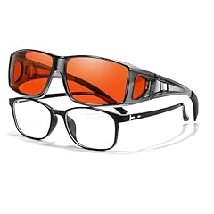 B4 Grey Frame Orange Blue Light Glasses