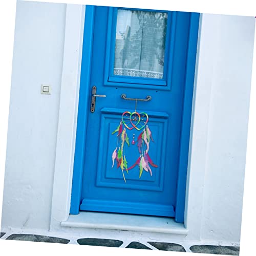 Atrapasueños de corazón Cabilock para pared: lote de 5 piezas para decoración interior de hogar 4