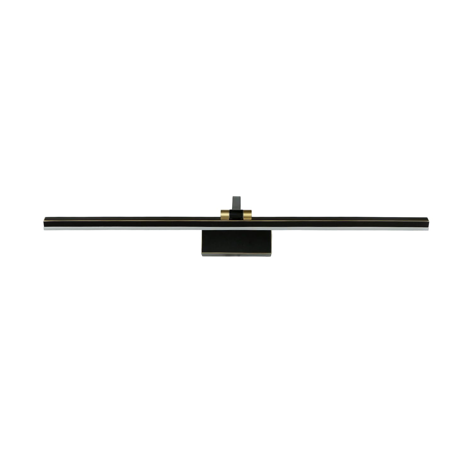Lámpara cuadro LED grande 70 cm de largo en negro-oro antiguo 3000 K 963 lm regulable metal Art Nouveau lámpara cuadro salón