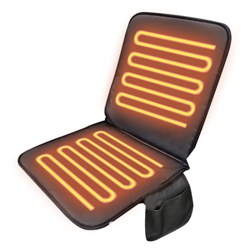 Cojín Calentador Para Asiento,Plegable con Conexión Eléctrica - Almohadilla Térmica Para Sillas Exteriores,Para Hogar Dormitorio Camping Adultos Personas Mayores