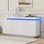 White(2 Doors and 3 Drawers With 16|colour Led)