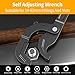 WIN&YING Self Adjusting Pipe Wrench Set, 2 Pack 10'' and 14'' Heavy-Duty Wrench Plumbing Tools, Adjustable Jaws Pipe Tool for 0.55''-2.36'' /14-60mm Nuts Use