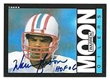 1985 Topps Warren Moon Autographed Rookie Card W/HOF 96#251 Oilers