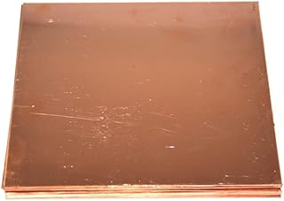 GatherTOOL 1PC High-Purity Copper Foil, Copper Strip T2 Copper Sheet Copper Plate Red Copper Plate Bronze Manganese Aluminum Bronze (Color : 100x100x3.0mm 1pcs)