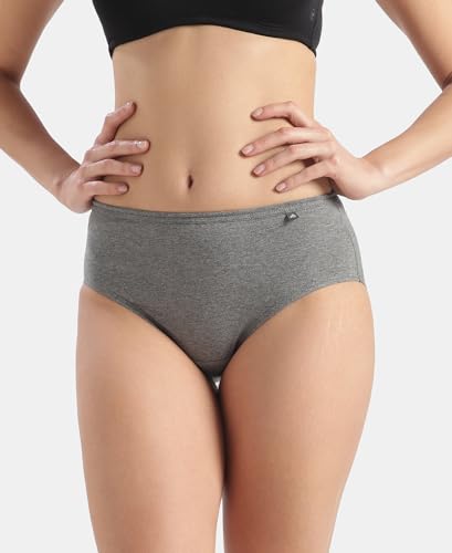 Image of Jockey 1406 Women's High Coverage Super Combed Cotton Mid Waist Hipster with Concealed Waistband and Stay Fresh Treatment (Pack of 5 Colors & Prints May Vary)