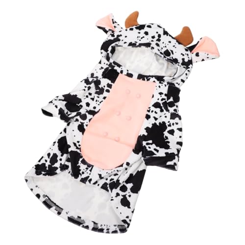 Disfraz para perro con patrón de vaca, talla M miniatura 1
