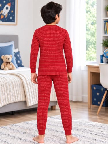 Image of Bodycare Insider Anti-Bacterial Solid Kids Thermal Top & Bottom Unisex Set