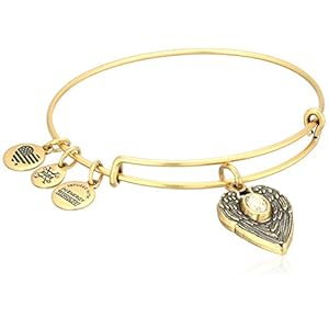 Alex-and-Ani-Womens-Guardian-Angel Alex and Ani A16EB101RG Guardian Angel Expandable Wire Gold Bangle Charm Bracelet