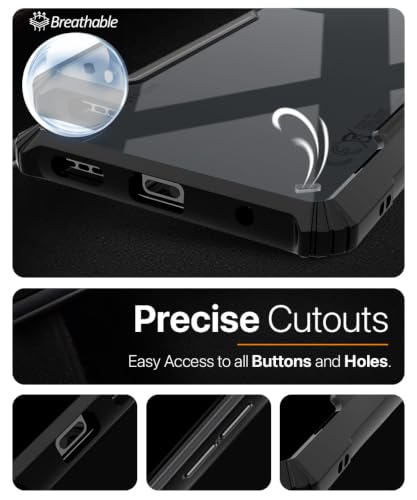 Image of WOW IMAGINE Shock Proof Clear Back Case Mobile Cover for Nothing Phone 4b 5G (Hard | Hybrid PC + TPU | Full Armour Device & Camera Protection | Black)