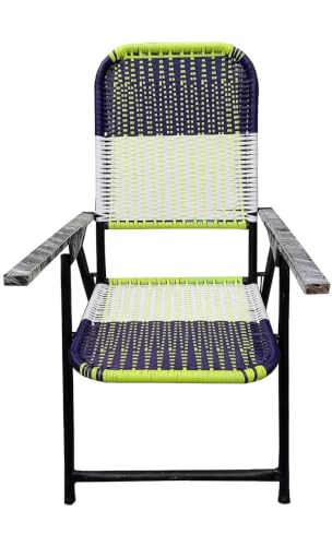 Image of Heavy-Duty Iron Chair with Strong Handle & Free 6mm Laptop /Reading Pad | Portable Multicolour Chair for Study, Home & Outdoor Use (4-26 Years)