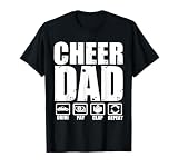 Funny Cheer Dad Proud Cheerleader Father Humor Fathers Day T-Shirt