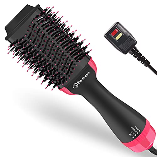 Soobest Hair Dryer Brush, Blow Dryer Brush for Wet Hair, Fast Drying, Ionic Hot Air Brush for Salon Blowout Look, 2 in 1 Hair Dryer & Volumizer for Women, Pro Brush Hair Dryers