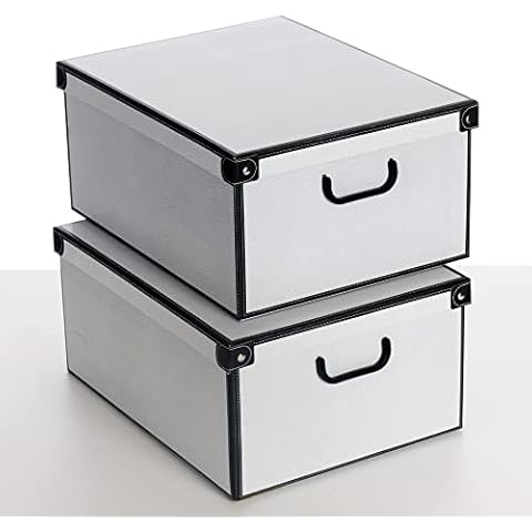 Kanguru SET DE DOS Cajas de almacenamiento en cartón, tamaño grande, modelo 4 Cover