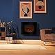 Cecotec Dekorativer Elektrischer Kaminofen ReadyWarm 2700 Design Flames Black. 26“, 2000 W mit 2 Leistungsstufen, Fernbedienung, Flache Platte aus gehärtetem Glas, Einstellbare, 25 m2