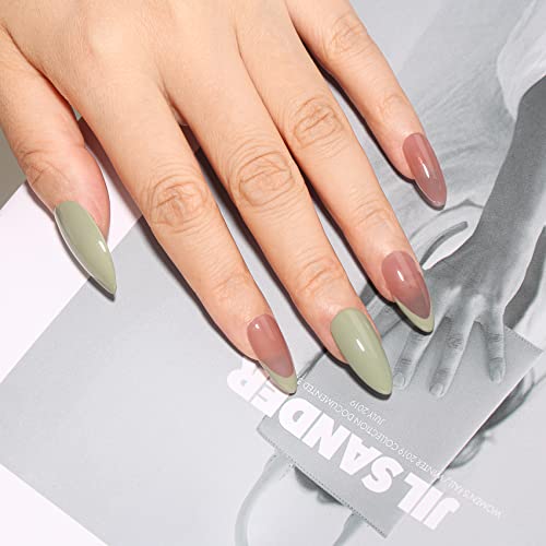 Maychao 15Ml Gel Nail Polish 1Pc Olive Green Gel Polish Soak Off Uv Led Nail Polish Nail Art Starter Manicure Salon Diy At Home, 0.5 Oz #TOP3