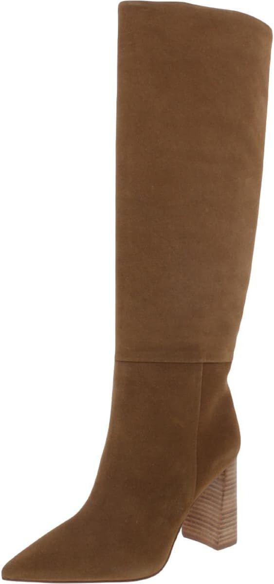 Steve Madden Women's Handles Knee High Boot, Cognac Leather, 8.5