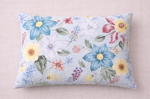 Image of DECORUM Cloud Cotton Double Bedsheet Floral Print with 2 Pillow Covers | 244 TC | Ultra Soft Feel | Premium Comfort | Breathable & Skin Friendly | for Bedroom (90 x 90 Inches)