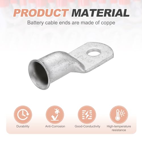 Terminales de anillo 3/0 AWG de cobre con termorretractil sourcing map 3