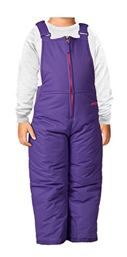 Arctix Infant/Toddler Chest High Snow Bib Overalls, Purple, 3T
